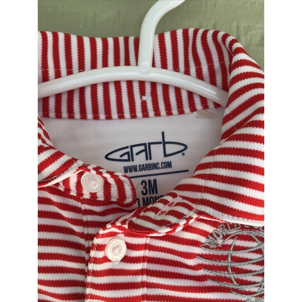 Garb Red/White Striped Outfit WORLD GOLF CHAMPIONSHIPS DELL MATCH PLAY Baby 0-3M